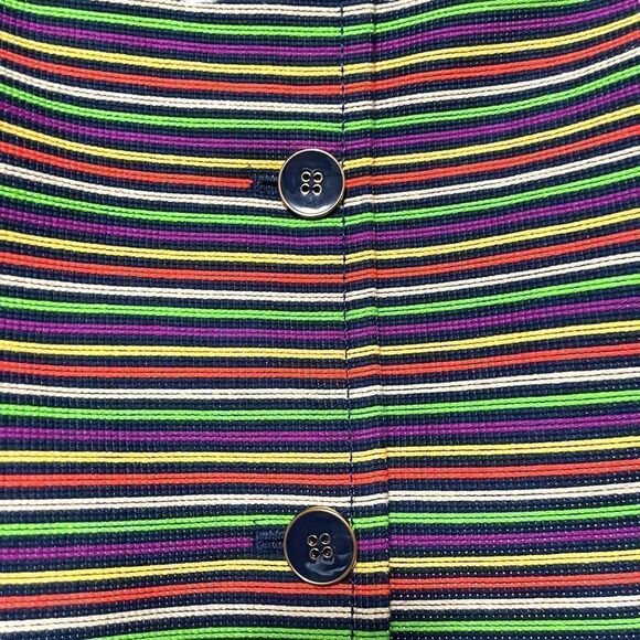 TALBOTS Rainbow Striped Blazer Jacket 12 Petite - Picture 2 of 7